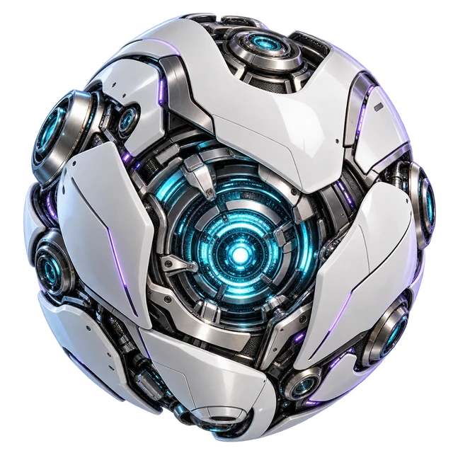 Pearl ceramic Nexus core with titanium mechanisms and electric blue light